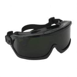 Uvex - Size Universal, Scratch Resistant Lens, Welding Goggles - Indirect Vent, Black Frame, Over the Glass Style - Industrial Tool & Supply