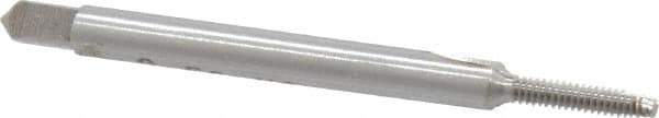 Interstate - #2-56 UNC, 2 Flute, Bright Finish, High Speed Steel Spiral Point Tap - Bottoming Chamfer, Right Hand Thread, 1-3/4" OAL, 7/16" Thread Length, 2B Class of Fit - Exact Industrial Supply