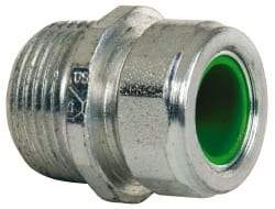 Cooper Crouse-Hinds - 0.45 to 0.56" Cable Capacity, Liquidtight, Straight Strain Relief Cord Grip - 3/4 NPT Thread, 1-5/16" Long, Steel - Industrial Tool & Supply