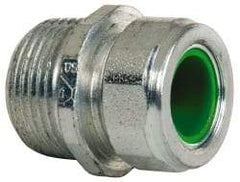 Cooper Crouse-Hinds - 0.45 to 0.56" Cable Capacity, Liquidtight, Straight Strain Relief Cord Grip - 3/4 NPT Thread, 1-5/16" Long, Steel - Industrial Tool & Supply