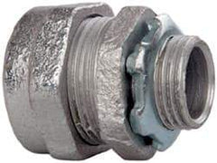 Cooper Crouse-Hinds - 1/2" Trade, Malleable Iron Compression Straight Rigid/Intermediate (IMC) Conduit Connector - Noninsulated - Industrial Tool & Supply