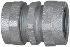 Cooper Crouse-Hinds - 3/4" Trade, Malleable Iron Compression Rigid/Intermediate (IMC) Conduit Coupling - Noninsulated - Industrial Tool & Supply
