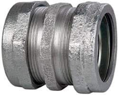 Cooper Crouse-Hinds - 1-1/2" Trade, Malleable Iron Compression Rigid/Intermediate (IMC) Conduit Coupling - Noninsulated - Industrial Tool & Supply