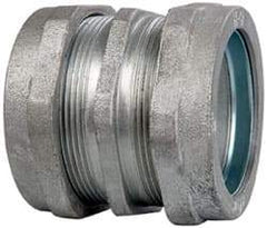 Cooper Crouse-Hinds - 2" Trade, Malleable Iron Compression Rigid/Intermediate (IMC) Conduit Coupling - Noninsulated - Industrial Tool & Supply