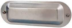 Cooper Crouse-Hinds - 2" Trade, Steel Conduit Body Cover Plate - Use with Form 5 Conduit Bodies - Industrial Tool & Supply