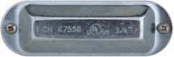 Cooper Crouse-Hinds - 3/4" Trade, Steel Conduit Body Cover Plate - Use with Form 5 Conduit Bodies - Industrial Tool & Supply