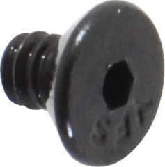 Value Collection - #4-40 UNC Hex Socket Drive, 82° Flat Screw - Alloy Steel, Black Oxide Finish, Fully Threaded, 3/16" OAL - Industrial Tool & Supply