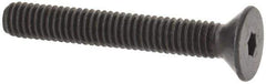 Value Collection - #6-40 UNF Hex Socket Drive, 82° Flat Screw - Alloy Steel, Black Oxide Finish, Fully Threaded, 1" OAL - Industrial Tool & Supply