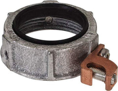 Cooper Crouse-Hinds - 1-1/2" Trade, Malleable Iron Threaded Rigid/Intermediate (IMC) Conduit Bushing - Partially Insulated - Industrial Tool & Supply