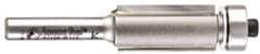 Amana Tool - 1/2" Cut Diam, 1" Length of Cut, 2 Flute Flush Trim Edge Profile Router Bit - Carbide-Tipped, 1/4" Shank Diam, 2-5/8" OAL, Uncoated - Industrial Tool & Supply