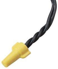 Ideal - 2, 18 to 3, 12 AWG, 600 Volt, Flame Retardant, Wing Twist on Wire Connector - Yellow, 221°F - Industrial Tool & Supply