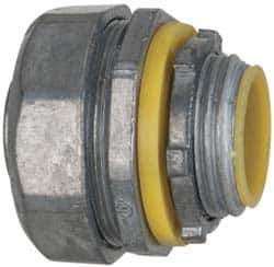 Cooper Crouse-Hinds - 3/4" Trade, Die Cast Zinc Threaded Straight Liquidtight Conduit Connector - Insulated - Industrial Tool & Supply