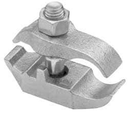 Cooper Crouse-Hinds - 1-1/4" Pipe, Malleable Iron, Electro Galvanized Conduit Clamp - 1 Mounting Hole - Industrial Tool & Supply