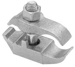 Cooper Crouse-Hinds - 1-1/4" Pipe, Malleable Iron, Electro Galvanized Conduit Clamp - 1 Mounting Hole - Industrial Tool & Supply