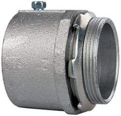 Cooper Crouse-Hinds - 2" Trade, Malleable Iron Set Screw Straight Rigid/Intermediate (IMC) Conduit Connector - Noninsulated - Industrial Tool & Supply