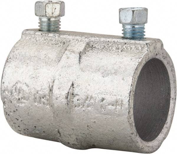 Cooper Crouse-Hinds - 3/4" Trade, Malleable Iron Set Screw Rigid/Intermediate (IMC) Conduit Coupling - Noninsulated - Industrial Tool & Supply