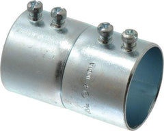 Cooper Crouse-Hinds - 1-1/2" Trade, Steel Set Screw EMT Conduit Coupling - Noninsulated - Industrial Tool & Supply