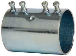 Cooper Crouse-Hinds - 2" Trade, Steel Set Screw EMT Conduit Coupling - Noninsulated - Industrial Tool & Supply