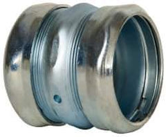 Cooper Crouse-Hinds - 2" Trade, Steel Compression EMT Conduit Coupling - Noninsulated - Industrial Tool & Supply