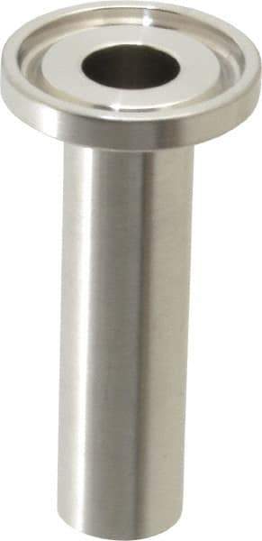 VNE - 1/2", Clamp Style, Sanitary Stainless Steel Pipe Welding Ferrule - Tube OD Connection, Grade 316/316L - Industrial Tool & Supply