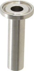 VNE - 1/2", Clamp Style, Sanitary Stainless Steel Pipe Welding Ferrule - Tube OD Connection, Grade 316/316L - Industrial Tool & Supply