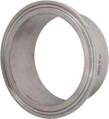 VNE - 2-1/2", Clamp Style, Sanitary Stainless Steel Pipe Welding Ferrule - Tube OD Connection, Grade 316/316L - Industrial Tool & Supply