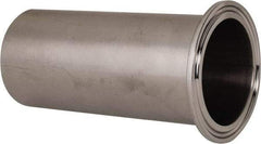 VNE - 2", Clamp Style, Sanitary Stainless Steel Pipe Tygon Hose Adapter - Tube OD Connection, Grade 304 - Industrial Tool & Supply