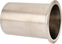 VNE - 3", Clamp Style, Sanitary Stainless Steel Pipe Tygon Hose Adapter - Tube OD Connection, Grade 304 - Industrial Tool & Supply