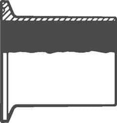 VNE - 2-1/2", Clamp Style, Sanitary Stainless Steel Pipe Long Tank Welding Ferrule - Tube OD Connection, Grade 304 - Industrial Tool & Supply