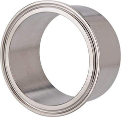 VNE - 3", Clamp Style, Sanitary Stainless Steel Pipe Tank Welding Ferrule - Tube OD Connection, Grade 304 - Industrial Tool & Supply