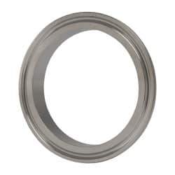VNE - 2-1/2", Clamp Style, Sanitary Stainless Steel Pipe Short Welding Ferrule - Tube OD Connection, Grade 304 - Industrial Tool & Supply