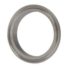 VNE - 2-1/2", Clamp Style, Sanitary Stainless Steel Pipe Short Welding Ferrule - Tube OD Connection, Grade 304 - Industrial Tool & Supply