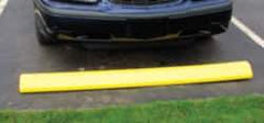 Eagle - 72" Long x 8" Wide x 4" High, Parking Curb - Blue, High Density Polyethylene - Industrial Tool & Supply