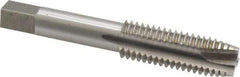 Interstate - 5/8-11 UNC, 3 Flute, Bright Finish, High Speed Steel Spiral Point Tap - Plug Chamfer, Right Hand Thread, 3-13/16" OAL, 1-13/16" Thread Length, 3B Class of Fit - Exact Industrial Supply