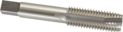 Interstate - 11/16-11 UNS, 3 Flute, Bright Finish, High Speed Steel Spiral Point Tap - Plug Chamfer, Right Hand Thread, 4-1/32" OAL, 1-13/16" Thread Length - Exact Industrial Supply