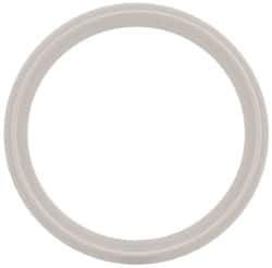 VNE - 4", Clamp Style, Sanitary Silicone Pipe Gasket - Tube OD Connection - Industrial Tool & Supply