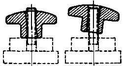 Jergens - Quick-Acting Knobs Type: Quick Lock Hand Knob Diameter (Inch): 1-1/8 - Industrial Tool & Supply