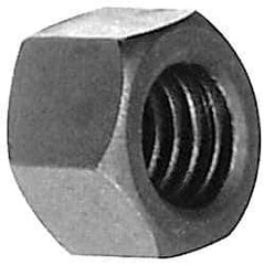 Jergens - 5/8-11 UNC Steel Right Hand Heavy Hex Nut - 15/16" Across Flats, 35/64" High, Black Oxide Finish - Industrial Tool & Supply