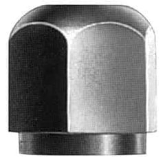 Gibraltar - 5/16-18" UNC, 5/8" Width Across Flats, Uncoated, Steel Acorn Nut - 5/8" Overall Height, Grade A# - Industrial Tool & Supply