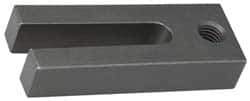 Gibraltar - 2-1/2" Wide x 1-1/2" High, Carbon Steel, Black Oxide Coated, Tapered, U Shaped Strap Clamp - 1-1/16" Stud, 5-1/2" Travel, 10" OAL, 3/4" Tapered Height, 5/8" Tapered Length - Industrial Tool & Supply