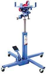 OTC - 1,000 Lb Capacity Pedestal Transmission Jack - 34-1/2 to 75" High, 41" Chassis Width x 41" Chassis Length - Industrial Tool & Supply