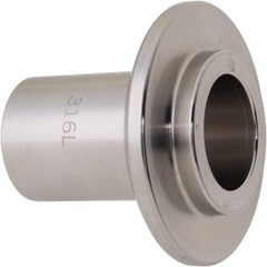 VNE - 1", E-Line Style, Sanitary Stainless Steel Pipe Long Welding Ferrule - Male Connection, Grade 304 - Industrial Tool & Supply