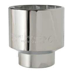 Proto - 1" Drive, Standard Hand Socket - 12 Points, 3-1/2" OAL, Alloy Steel, Satin Finish - Industrial Tool & Supply