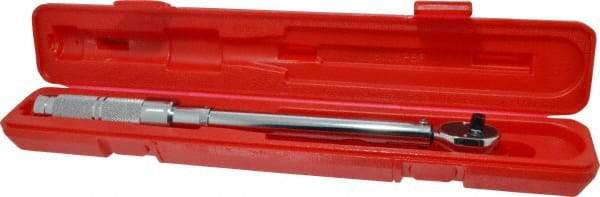 Proto - 3/8" Drive Micrometer Type Ratchet Head Torque Wrench - 16 N/m to 80 N/m Torque, 15-1/2" OAL, Ratchet Head - Industrial Tool & Supply