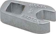 Proto - 1/4" 1/4" Drive Chrome Open End Crowfoot Wrench - 17/32" Head Diam x 1/4" Head Thickness - Industrial Tool & Supply
