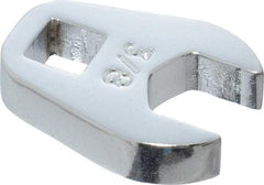 Proto - 3/8" 1/4" Drive Chrome Open End Crowfoot Wrench - 25/32" Head Diam x 1/4" Head Thickness - Industrial Tool & Supply