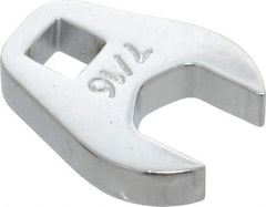 Proto - 7/16" 1/4" Drive Chrome Open End Crowfoot Wrench - 7/8" Head Diam x 1/4" Head Thickness - Industrial Tool & Supply
