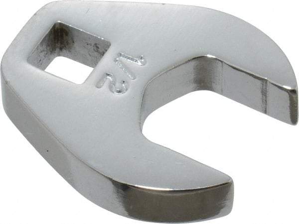 Proto - 1/2" 1/4" Drive Chrome Open End Crowfoot Wrench - 1-1/32" Head Diam x 1/4" Head Thickness - Industrial Tool & Supply
