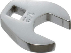 Proto - 1/2" 1/4" Drive Chrome Open End Crowfoot Wrench - 1-1/32" Head Diam x 1/4" Head Thickness - Industrial Tool & Supply