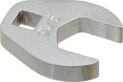 Proto - 9/16" 1/4" Drive Chrome Open End Crowfoot Wrench - 1-1/8" Head Diam x 1/4" Head Thickness - Industrial Tool & Supply